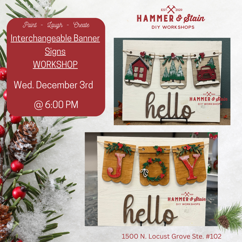 12/3 @ 6PM Christmas Pallet Signs