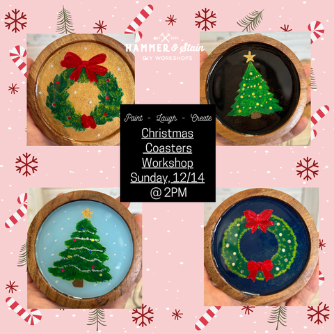12/14 @ 2 PM Christmas Coasters