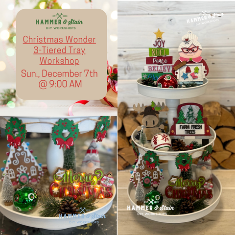 12/7 @ 9 AM Christmas Wonder 3-Tiered Tray