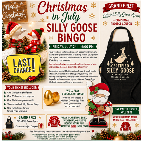 7/24 @ 6 PM Christmas in July