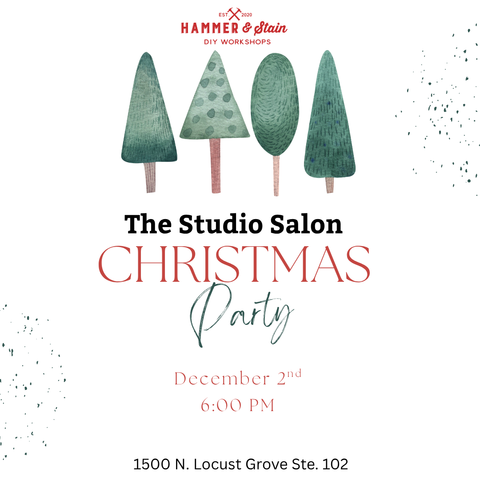 12/2 @ 6 PM The Studio Salon