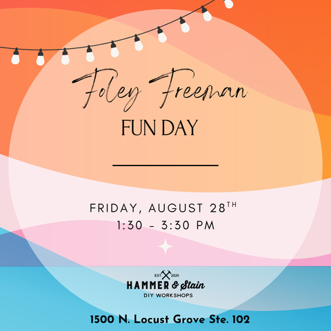 8/28 @ 1:30 PM Foley Freeman Fun Day