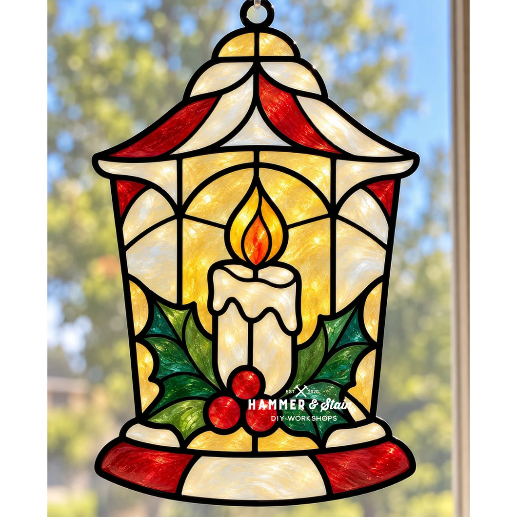Christmas Faux Stained-Glass Projects