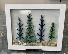 Resin Glass Trees - WINTER