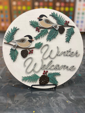 3-D Winter Wood Rounds