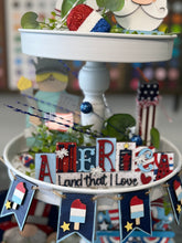 Stars & Stripes 3-Tiered Tray