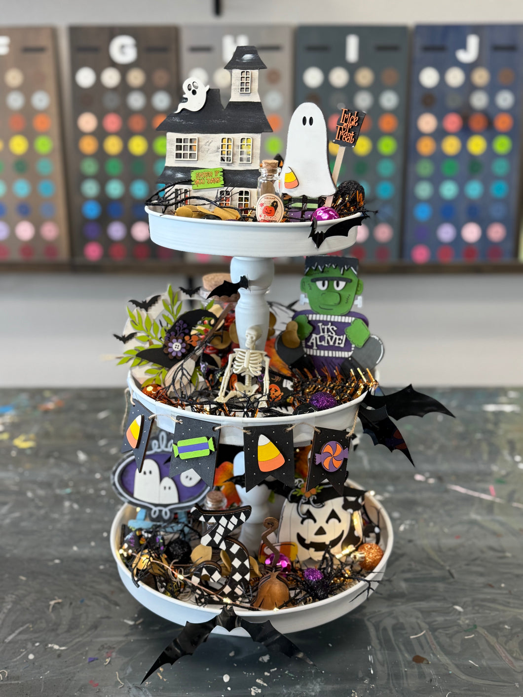 Halloween 3 Tiered Tray