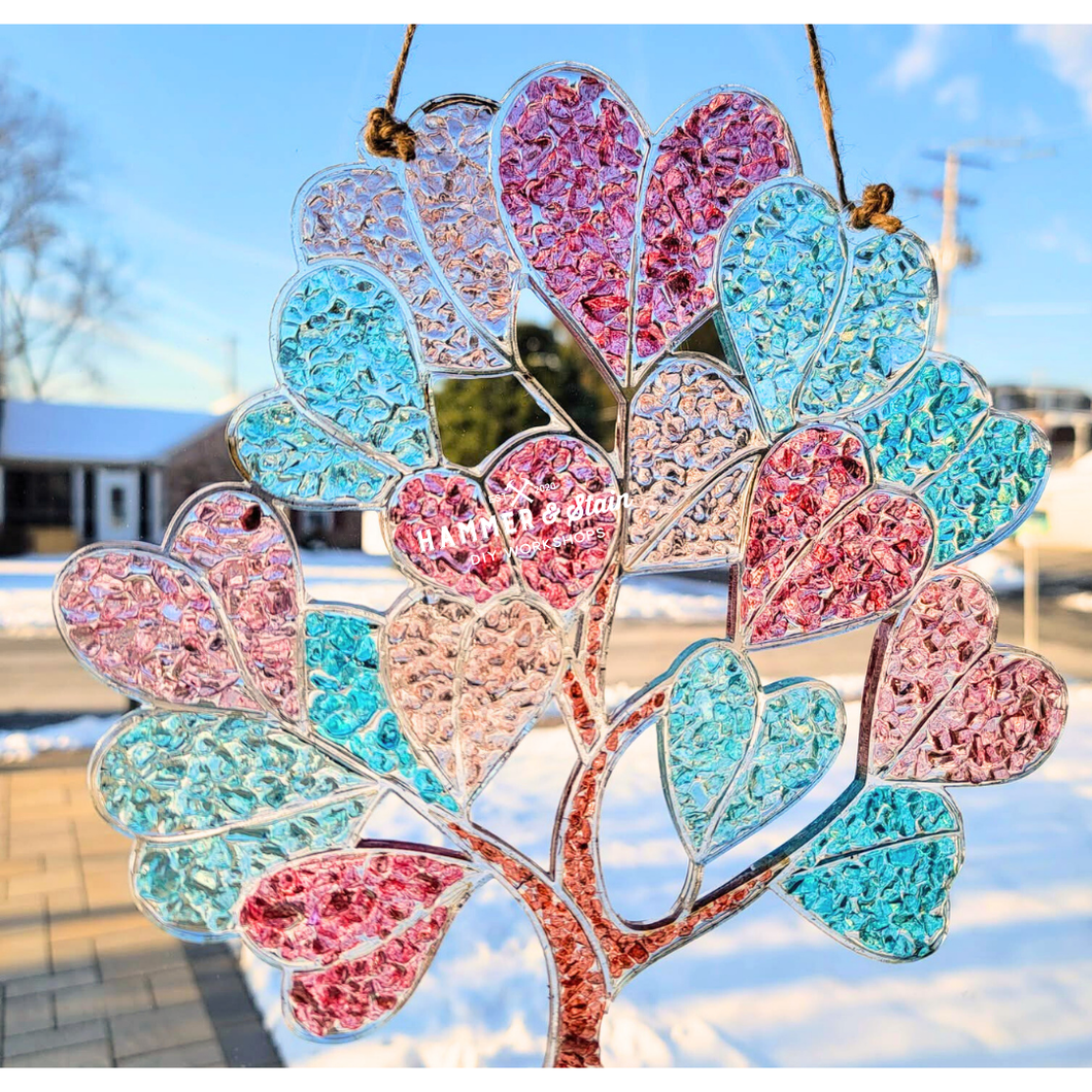 Crushed Glass Suncatchers