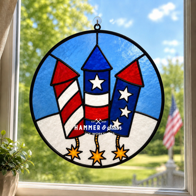 Patriotic Faux Stained-Glass Projects