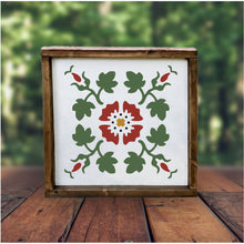 WOOD Floral BARN QUILT SQUARES