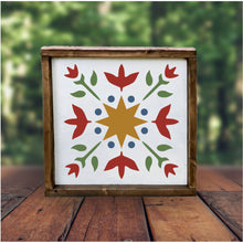 WOOD Floral BARN QUILT SQUARES