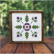 WOOD Floral BARN QUILT SQUARES