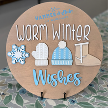 3-D Winter Wood Rounds