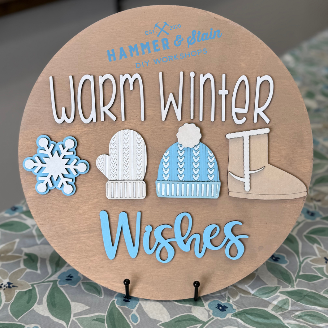 3-D Winter Wood Rounds