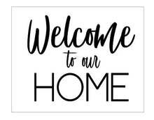 FRAMED WELCOME HOME SIGN WITH SEASONAL WREATH