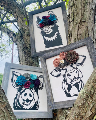 FLORAL CROWN ANIMALS