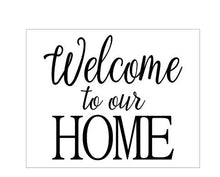 FRAMED WELCOME HOME SIGN WITH SEASONAL WREATH