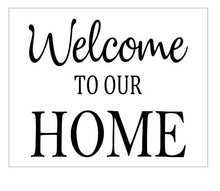 FRAMED WELCOME HOME SIGN WITH SEASONAL WREATH