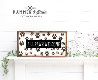 DOG COLLECTION- ALL PAWS FRAMED SIGN