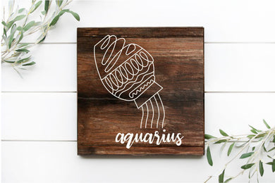 ZODIAC SIGN COLLECTION- WOOD TILE