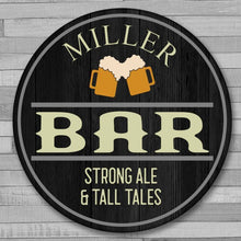 BEER ROUND BAR SIGN