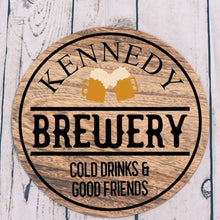 BEER ROUND BAR SIGN