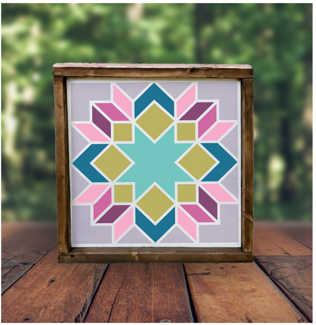 6/23 @ 11:00am-FRAMED BARN QUILT SQUARES – Hammer & Stain Treasure Valley