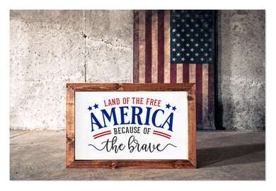 Americana Collection- Large Framed Signs