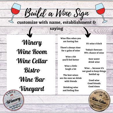 WINE Time ROUND SIGNS