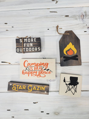 Camping Celebration-DIY KIT for Tiered Riser Decor