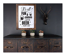 For The MAN CAVE OR HOME BAR - Framed Signs