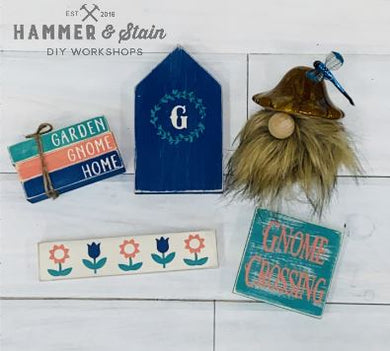Gnome Celebration Set- DIY Kit For Tiered Riser Décor