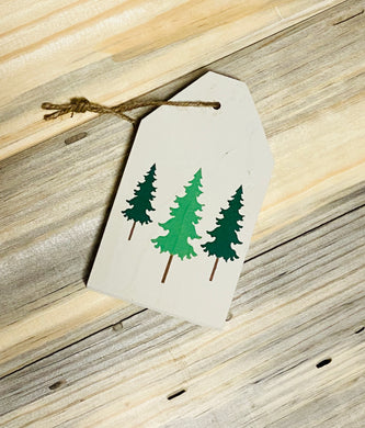 Tree Trio - WOODEN TAG DIY KIT