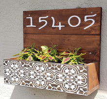 $WOOD PLANTER AND ADDRESS BOXES