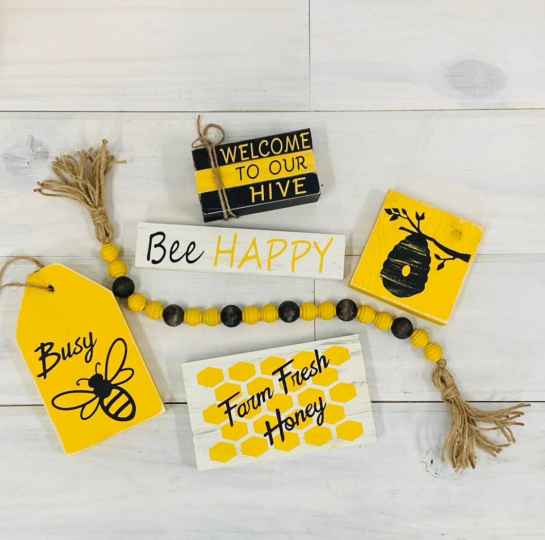 Busy Bee Celebration-DIY KIT for Tiered Riser Decor
