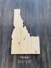 Home Town Collection-Idaho Shape Wooden Plank Signs
