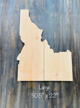 5/19@ 6:30PM  Home Town Collection- Idaho Shape Wooden Plank Signs-