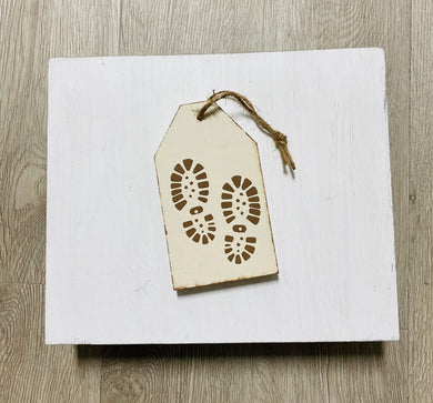 Idaho Boot Print - WOODEN TAG DIY KIT
