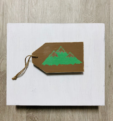 Idaho Mountain Tag - WOODEN TAG DIY KIT