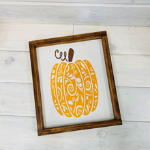 Fancy Framed Pumpkins