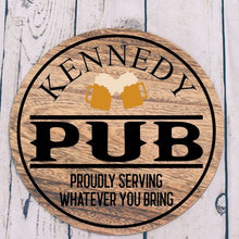 BEER ROUND BAR SIGN