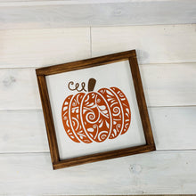 Fancy Framed Pumpkins