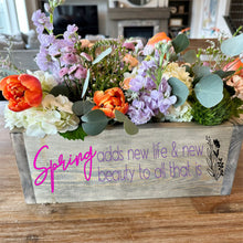 4/7 @ 6:30 PM Easter Box w/ Flowers