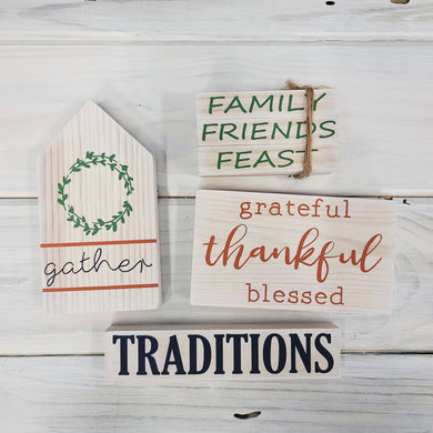 Thanksgiving Celebration -DIY KIT for TIERED RISER DECOR