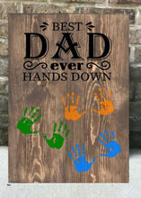 Father's Day Collection- Handprint Pallet Sign