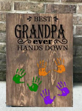 Father's Day Collection- Handprint Pallet Sign