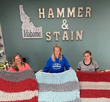 12/4 @ 4-7pm-Public Workshop- HANDKNIT COZY BLANKETS