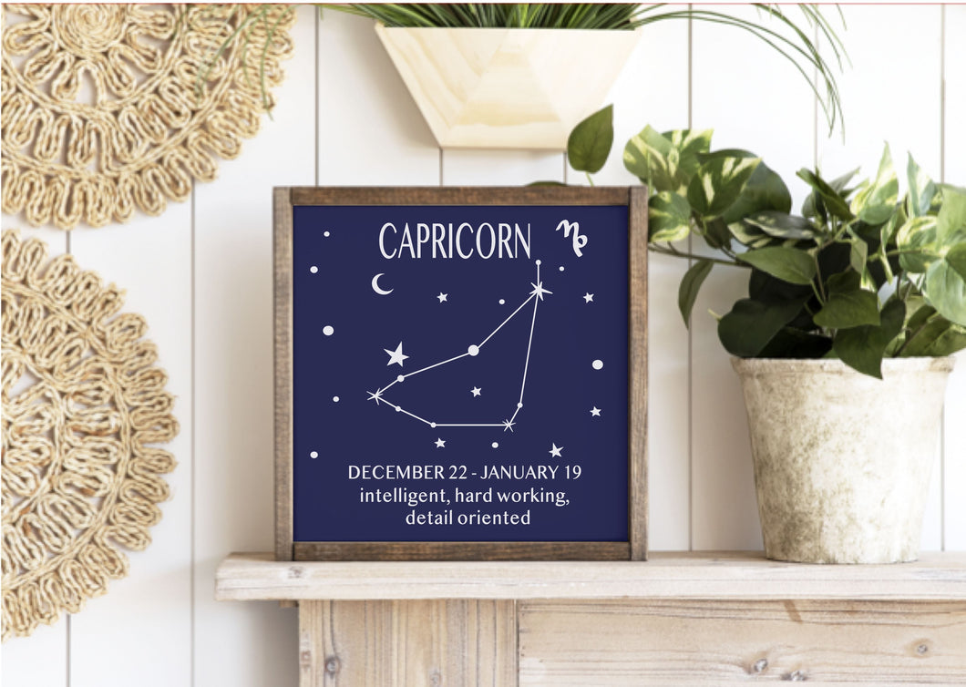 1/28 @ 6:30PM-ZODIAC FRAMED SIGNS