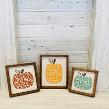 Fancy Framed Pumpkins