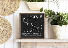 1/28 @ 6:30PM-ZODIAC FRAMED SIGNS